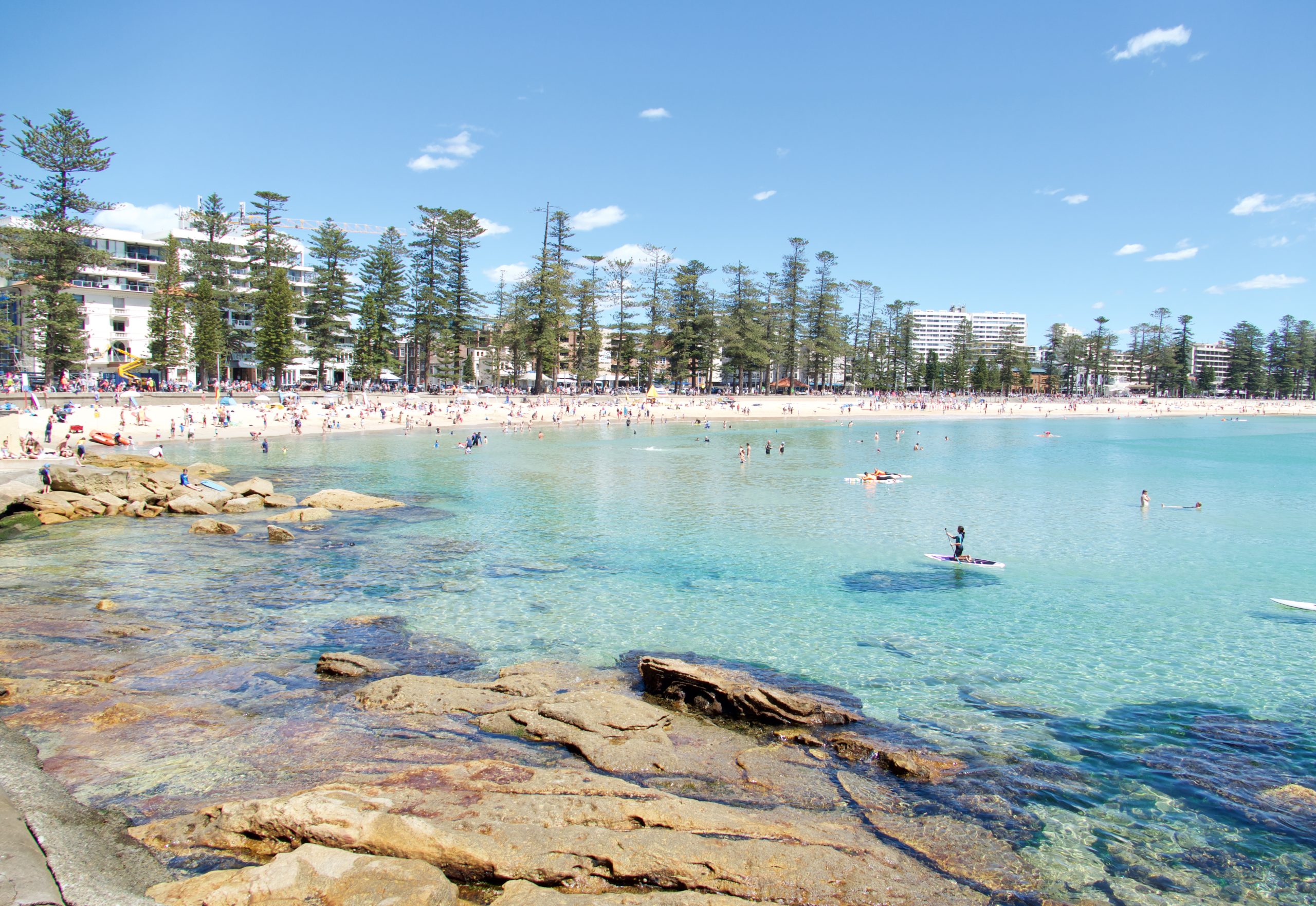 Shelly Beach and Manly Beach in Sydney, AU.